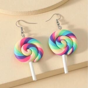❤️ FREE Lollipop Candy Drop Dangle Peasant Hipster Hippie Art Deco Boho Earrings